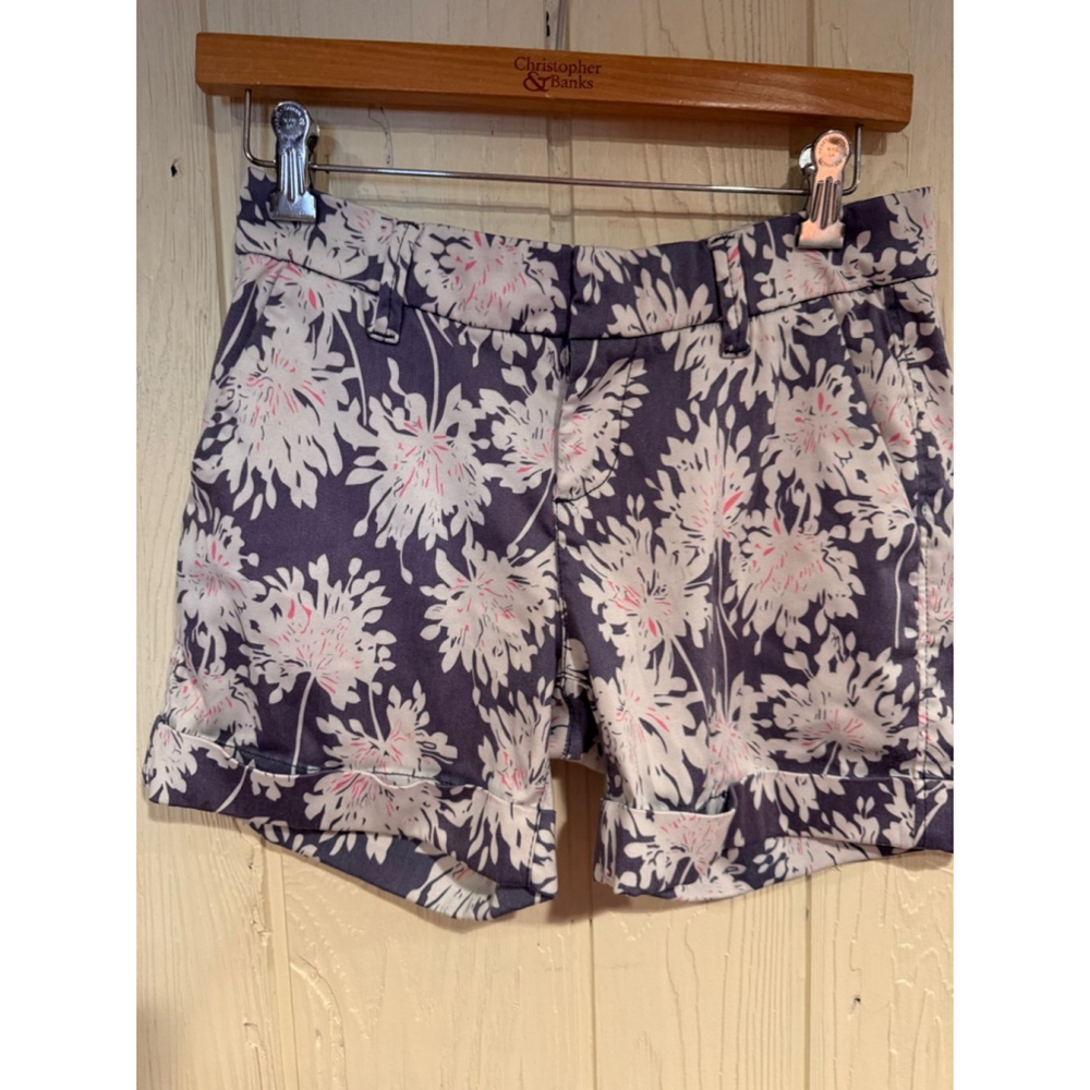 Dear John Floral Shorts Blue White Size 26